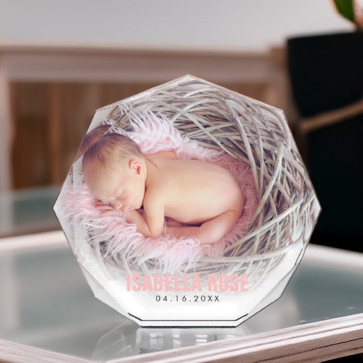 Roze Baby-naam Fotoblokken