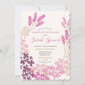 Roze Baby Naming/Simchat Bat Kaart (Voorkant)