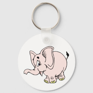Roze baby olifant graphic.png sleutelhanger