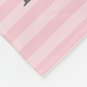 Roze Baby Raccoon Fleece Deken (Hoek)