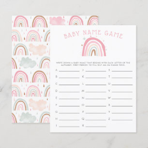 Roze Baby Rainbow-naam Schoenspel