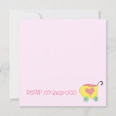 Roze Baby-schoeisel Kaart (Achterkant)