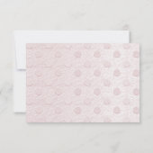 Roze Baby Schoenen Dank u kaart (Achterkant)