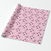 Roze Baby shower Cadeaupapier (Uitgerold)