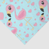 Roze Baby shower Flamingo Tissuepapier (Detail)