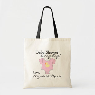 Roze Baby shower Guest Favor Gift Tote Bag