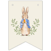 Roze Baby shower Het is een meisje Peter Rabbit Vlaggetjes (Tweede vlag)