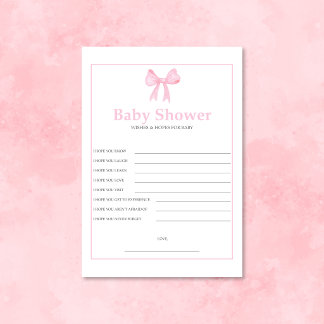 Roze baby shower hoop & wensen voor baby – Print Briefhoofd