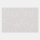 Roze baby shower inpakpapier vel (Voorkant 3)