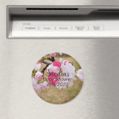 Roze Baby shower Magnet Magneet (Insitu (Vaatwasser))