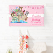 Roze baby shower met de ark van Noach Spandoek (Insitu)
