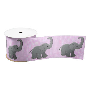 roze baby shower olifant lint