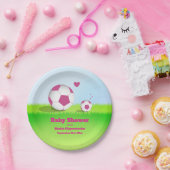 Roze Baby shower Papier Bord (Feest)