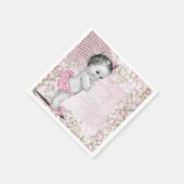  Roze Baby shower Servetten (Hoek)
