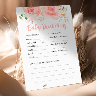 Roze Baby shower spelvoorspellingen en advies