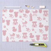 Roze Baby shower Tissuepapier (Craft)