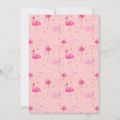 Roze Baby shower Uitnodiging (Achterkant)