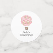 Roze Baby shower van de luchtballon Confetti (Kleine voorkant)