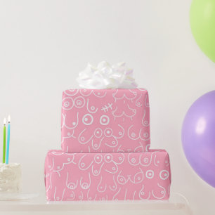 Roze baby shower voor haar verpakkingspapier cadeaupapier