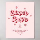 Roze Baby shower voor kerstmis Poster (Voorkant)
