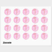 Roze Baby showers Stickers (Vel)