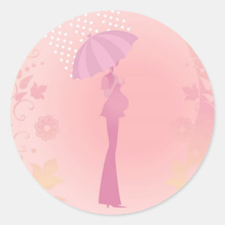 Roze Baby showers Stickers
