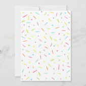 Roze Baby Sprinkle Kaart (Achterkant)