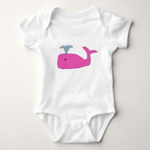 Roze Baby walvisapparel Romper