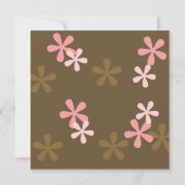 Roze Baby Wieg Kaart (Achterkant)