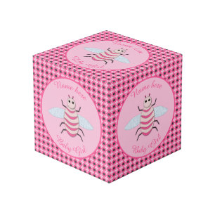 roze babymeisje Aangepast Kubus