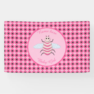 roze babymeisje Aangepast Spandoek