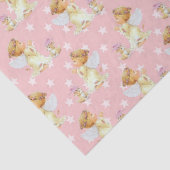 Roze babymeisje Angel-patroon papier (Detail)