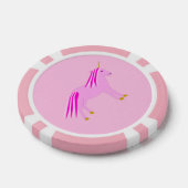  roze babymeisje Unicorn Poker Chips (Enkel)