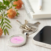  roze babymeisje Unicorn Sleutelhanger (Zijkant)