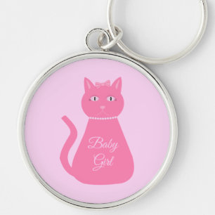  roze babymeisjeskat Aangepast Sleutelhanger