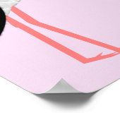 roze babymeisjeswinkel poster (Hoek)