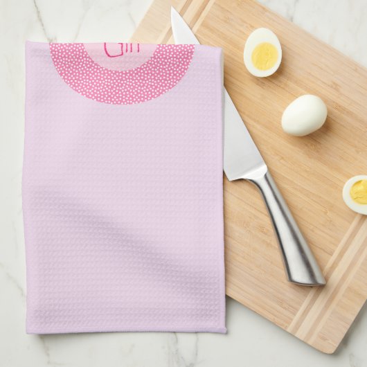  roze babymeisjeswinkel theedoek (Quarter Fold)