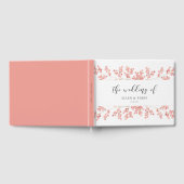 Roze Baby's Breath Bloemen Waterverf bruiloft Gastenboek (Volledig)