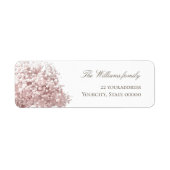 roze baby's breath etiket (Voorkant)