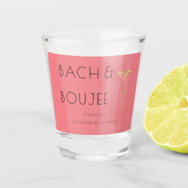 Roze Bach en Boujee vrijgezellenfeest Shot Glas