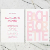 Roze Bachelorette Party Uitnodigingen