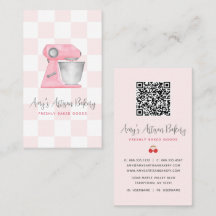 Roze Backmixer Geruite Patroon QR Code
