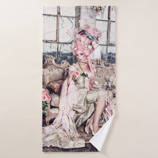 Roze badhanddoekset, Virginia Roos Collectie Bad Handdoek