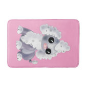 Roze Badmat met Schattigee Pet Dog -  (Voorkant)