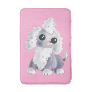 Roze Badmat met Schattigee Pet Dog - 