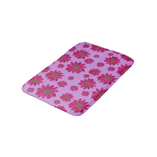 Roze badmat van Daisy (Gekanteld)