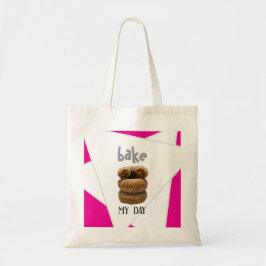 Roze Bak mijn dag Tote Bag