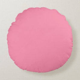 Roze Baker-Miller (vaste kleur) Rond Kussen
