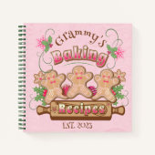 Roze  bakrecepten notitieboek (Voorkant)