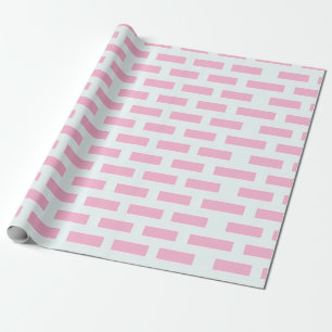 Roze baksteen naadloos patroon cadeaupapier
